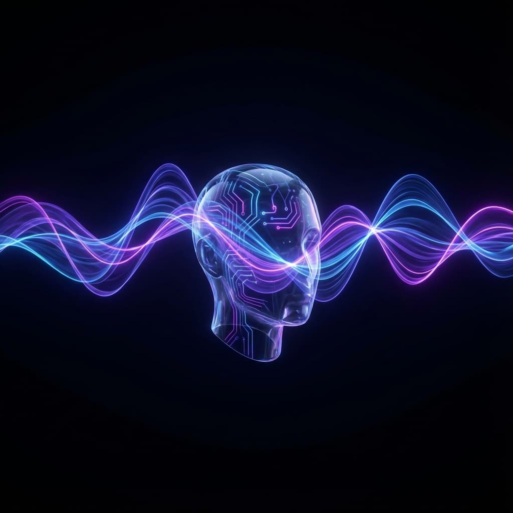 AI Voice Wave Background